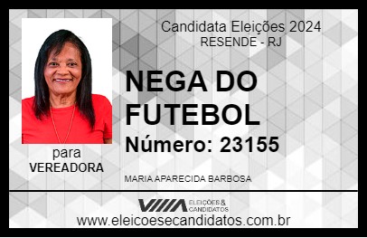 Candidato NEGA DO FUTEBOL 2024 - RESENDE - Eleições