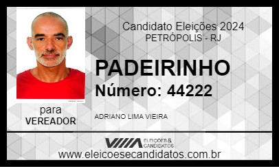 Candidato PADEIRINHO 2024 - PETRÓPOLIS - Eleições