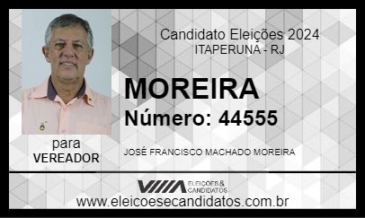 Candidato MOREIRA 2024 - ITAPERUNA - Eleições