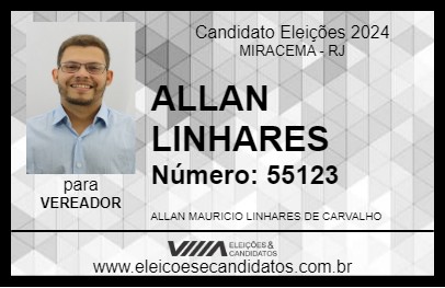 Candidato ALLAN LINHARES 2024 - MIRACEMA - Eleições