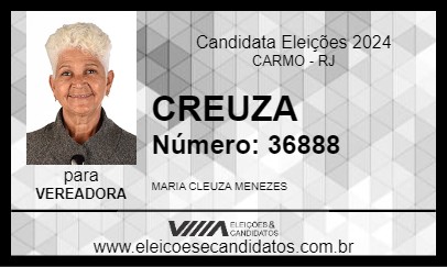 Candidato CREUZA 2024 - CARMO - Eleições