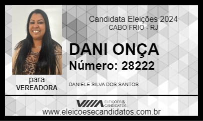 Candidato DANI ONÇA 2024 - CABO FRIO - Eleições