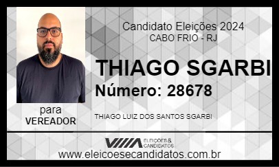 Candidato THIAGO SGARBI 2024 - CABO FRIO - Eleições