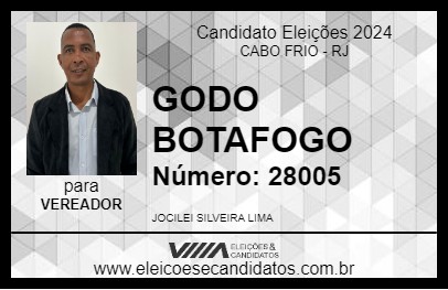 Candidato GODO BOTAFOGO 2024 - CABO FRIO - Eleições