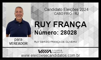 Candidato CORONEL RUY FRANÇA 2024 - CABO FRIO - Eleições