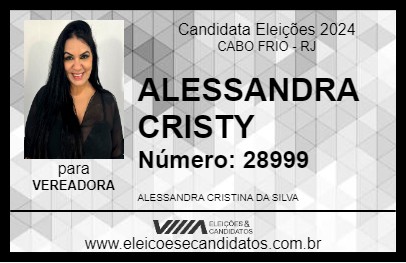 Candidato ALESSANDRA CRISTY 2024 - CABO FRIO - Eleições