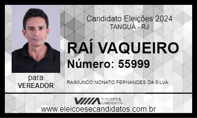 Candidato RAÍ VAQUEIRO 2024 - TANGUÁ - Eleições