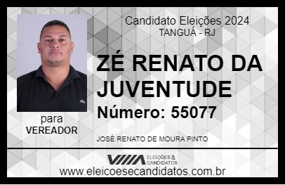 Candidato ZÉ RENATO DA JUVENTUDE 2024 - TANGUÁ - Eleições