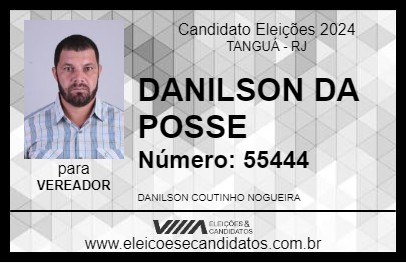 Candidato DANILSON DA POSSE 2024 - TANGUÁ - Eleições