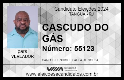 Candidato CASCUDO DO GÁS 2024 - TANGUÁ - Eleições