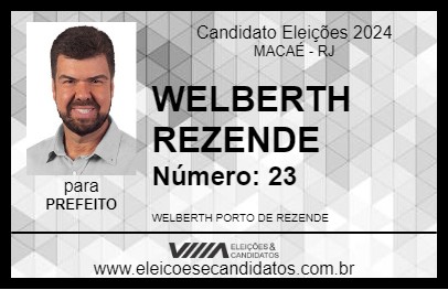 Candidato WELBERTH REZENDE 2024 - MACAÉ - Eleições