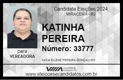 Candidato KATINHA PEREIRA 2024 - MIRACEMA - Eleições