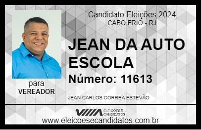 Candidato JEAN DA AUTO ESCOLA 2024 - CABO FRIO - Eleições