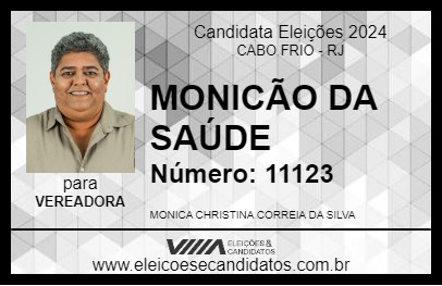 Candidato MONICÃO DA SAÚDE 2024 - CABO FRIO - Eleições