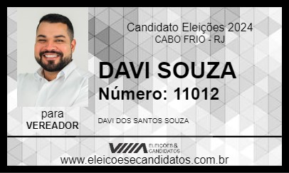 Candidato DAVI SOUZA 2024 - CABO FRIO - Eleições