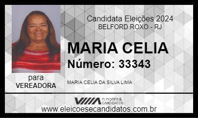 Candidato MARIA CELIA 2024 - BELFORD ROXO - Eleições