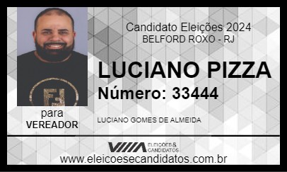 Candidato LUCIANO PIZZA 2024 - BELFORD ROXO - Eleições