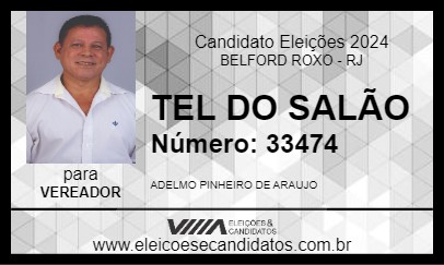 Candidato TEL DO SALÃO 2024 - BELFORD ROXO - Eleições