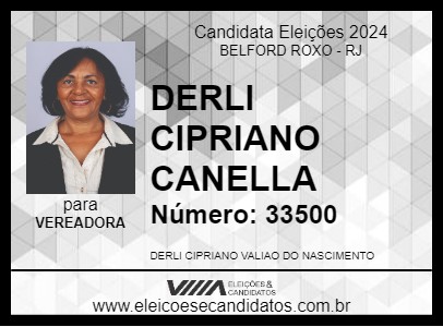 Candidato DERLI CIPRIANO 2024 - BELFORD ROXO - Eleições