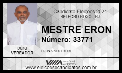 Candidato MESTRE ERON 2024 - BELFORD ROXO - Eleições