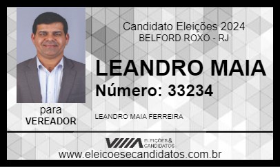 Candidato LEANDRO MAIA 2024 - BELFORD ROXO - Eleições