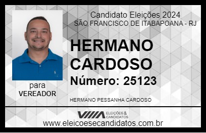 Candidato HERMANO CARDOSO 2024 - SÃO FRANCISCO DE ITABAPOANA - Eleições