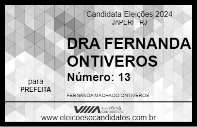 Candidato DRA FERNANDA ONTIVEROS 2024 - JAPERI - Eleições