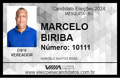 Candidato MARCELO BIRIBA 2024 - MESQUITA - Eleições