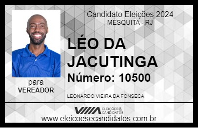 Candidato LÉO DA JACUTINGA 2024 - MESQUITA - Eleições