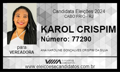 Candidato KAROL CRISPIM 2024 - CABO FRIO - Eleições