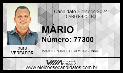 Candidato MÁRIO 2024 - CABO FRIO - Eleições