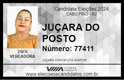 Candidato JUÇARA CAJAZEIRA 2024 - CABO FRIO - Eleições