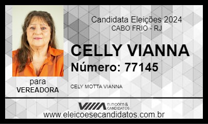 Candidato CELLY VIANNA 2024 - CABO FRIO - Eleições