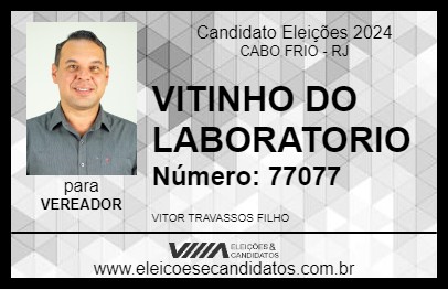 Candidato VITINHO DO LABORATORIO 2024 - CABO FRIO - Eleições