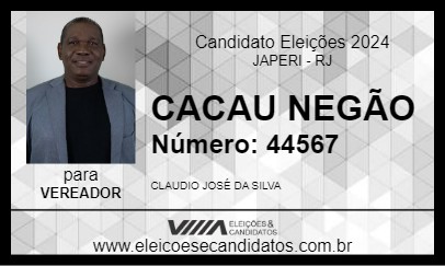 Candidato CACAU NEGÃO 2024 - JAPERI - Eleições