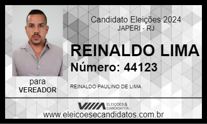 Candidato REINALDO LIMA 2024 - JAPERI - Eleições