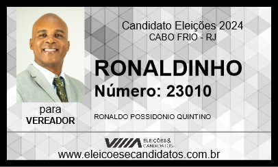 Candidato RONALDINHO NOBRE AMIGO 2024 - CABO FRIO - Eleições