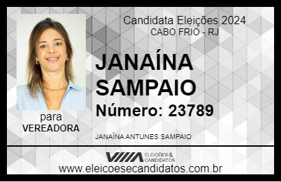 Candidato JANAÍNA FILHA DA ZEZÉ 2024 - CABO FRIO - Eleições