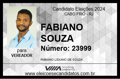 Candidato FABIANO SOUZA 2024 - CABO FRIO - Eleições