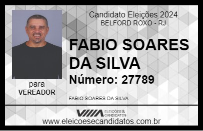 Candidato FABIO SILVA AMIGO DE VERDADE 2024 - BELFORD ROXO - Eleições