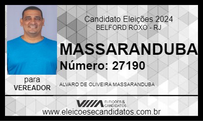 Candidato MASSARANDUBA 2024 - BELFORD ROXO - Eleições