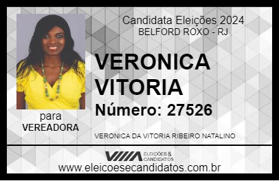 Candidato VERONICA VITORIA 2024 - BELFORD ROXO - Eleições