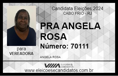 Candidato PRA ANGELA ROSA 2024 - CABO FRIO - Eleições