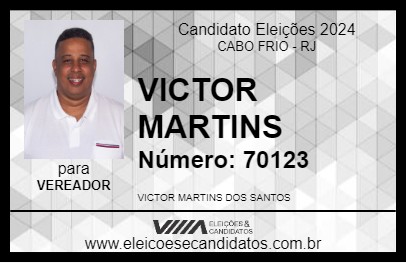 Candidato VICTOR MARTINS 2024 - CABO FRIO - Eleições