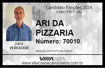 Candidato ARI DA PIZZARIA 2024 - CABO FRIO - Eleições