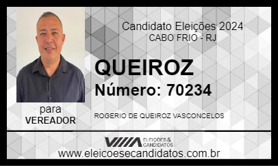 Candidato QUEIROZ 2024 - CABO FRIO - Eleições