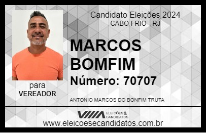 Candidato MARCOS BOMFIM 2024 - CABO FRIO - Eleições