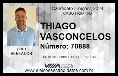 Candidato THIAGO VASCONCELOS 2024 - CABO FRIO - Eleições