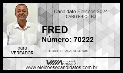 Candidato FRED 2024 - CABO FRIO - Eleições