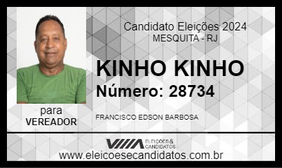 Candidato KINHO KINHO 2024 - MESQUITA - Eleições